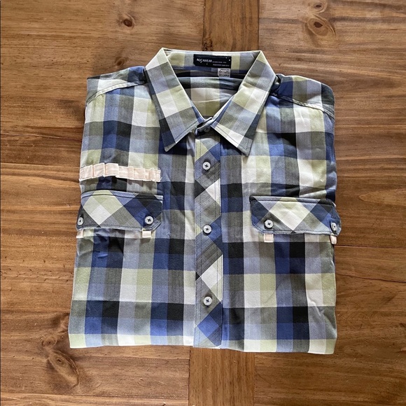 NWT: Rocawear long sleeve, blue/green plaid Sz 3XL - Picture 10 of 10